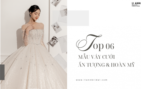 TOP 6 MẪU VÁY CƯỚI MÀU ẤN TƯỢNG, HOÀN MỸ NHẤT